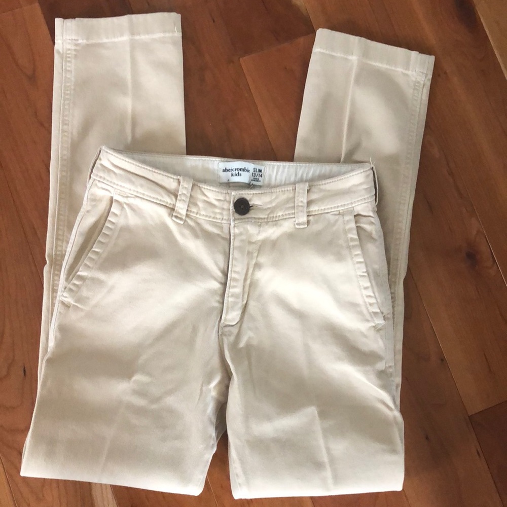 Gently Worn boys Abercrombie Chino Pant 13/14 slim